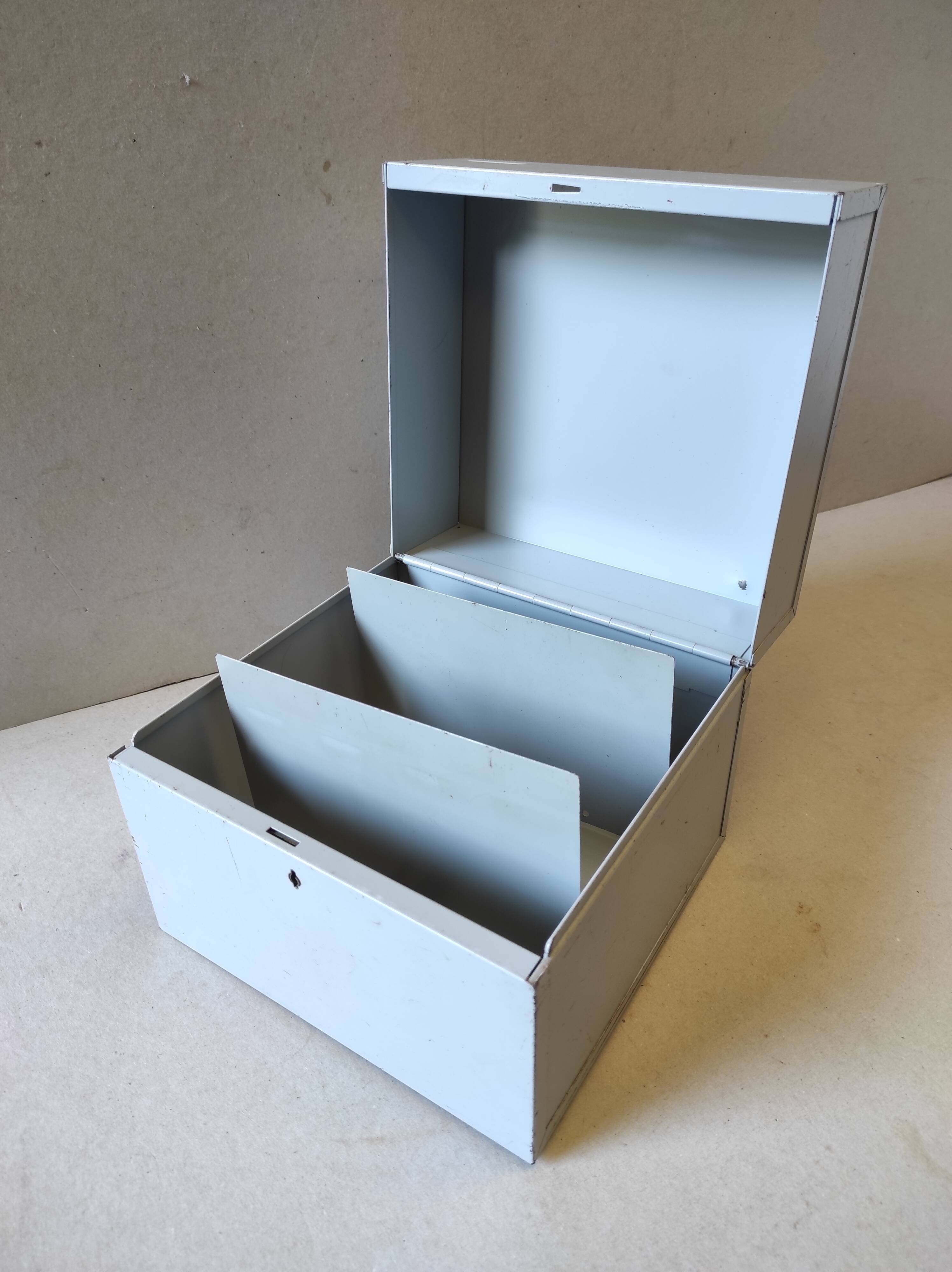 Old vintage metal plug box