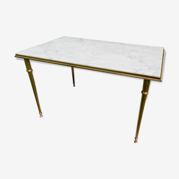 Table basse en marbre blanc