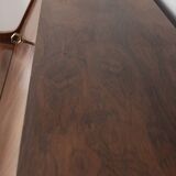 Vintage 1960s wooden secretaire sideboard design G.Frattini for Bernini