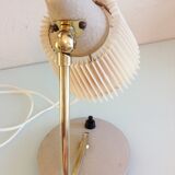 Bedside lamp with pleated day blinds, vintage 60