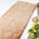 Pale orange herki runner rug 74x392cm