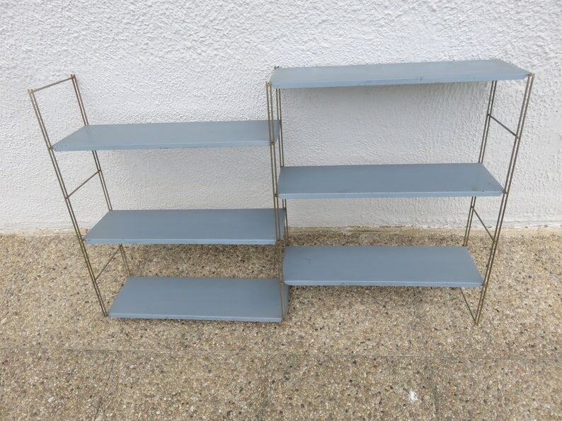 Modular String shelf in metal 50 years 60