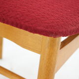 1960s set of 6 ash dining chairs, Czechoslovakia