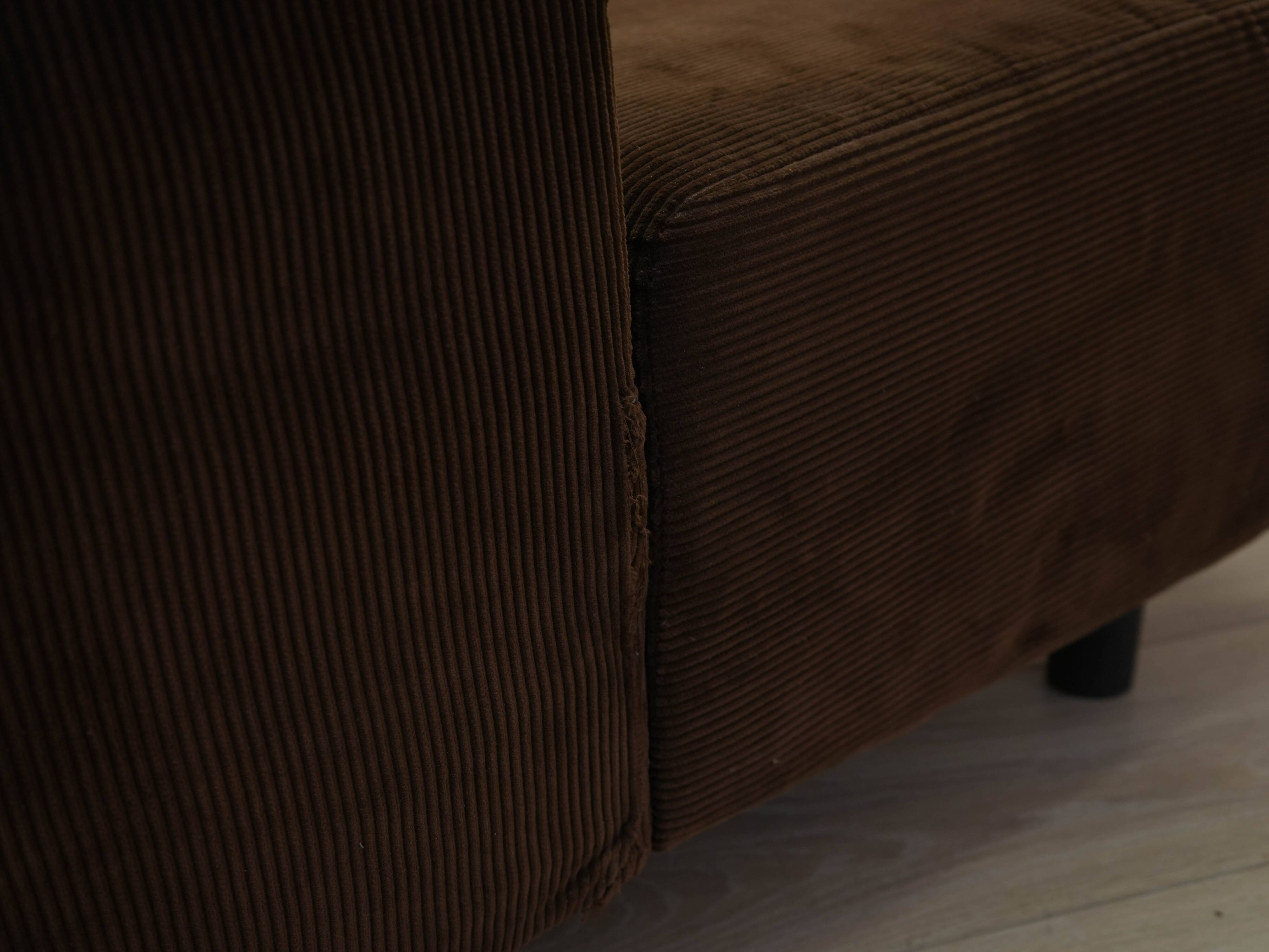 Brown armchair, Italian design, 1970s, made in Italy