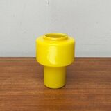 Mid-century yellow glass table lamp model 120 by Uno & Östen Kristiansson for Luxus, Vittsjö, Sweden, 1950s.