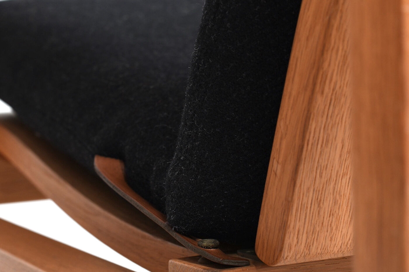 Børge Mogensen Sled Chairs BM-2254 and Stool 1960s