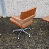 Set of an office chair and 2 Marcom chairs from the 60s