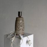 Mid-century stoneware table lamp base by Irma Yourstone | Sweden