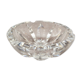 Vintage ashtray in solid crystal signed pierre gage 1951-1976 design art