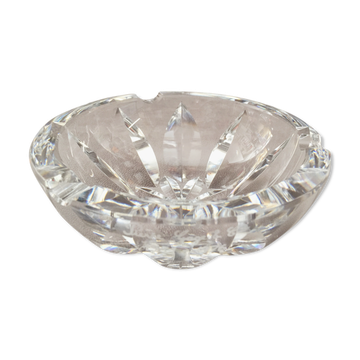 Vintage ashtray in solid crystal signed pierre gage 1951-1976 design art
