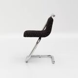 Anonimo set of 6 Italian chrome "S" chairs 1970s
