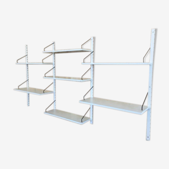 White wall shelving system by Poul Cadovius for Royal System