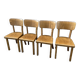 4 chaises bistrot Bois courbé Restaurant Paris bistrot baumann 1970