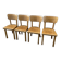 4 chaises bistrot Bois courbé Restaurant Paris bistrot baumann 1970