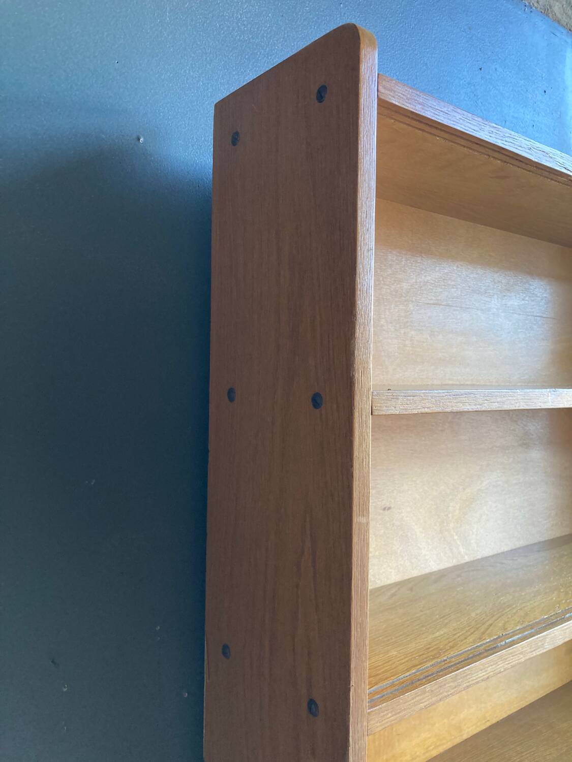 Scandinavian honey glazed bookcase