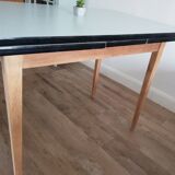 Table with formica extensions and oak