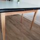 Table avec rallonges formica et chêne