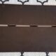 Wall shelf 2 planks tomado dark wood and black metal structure