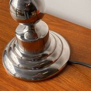 Mid-century Scandinavian sculptural lamp chrome 1970