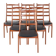 Set of 6 Korup Stolefabrik teak chairs in the style of Kai Kristiansen