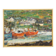 Peinture à l'huile d'Alexander Michael – Bateaux de pêche en Irlande, 1976