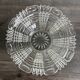 Vintage pressed glass fruit bowl