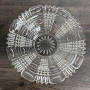 Vintage pressed glass fruit bowl