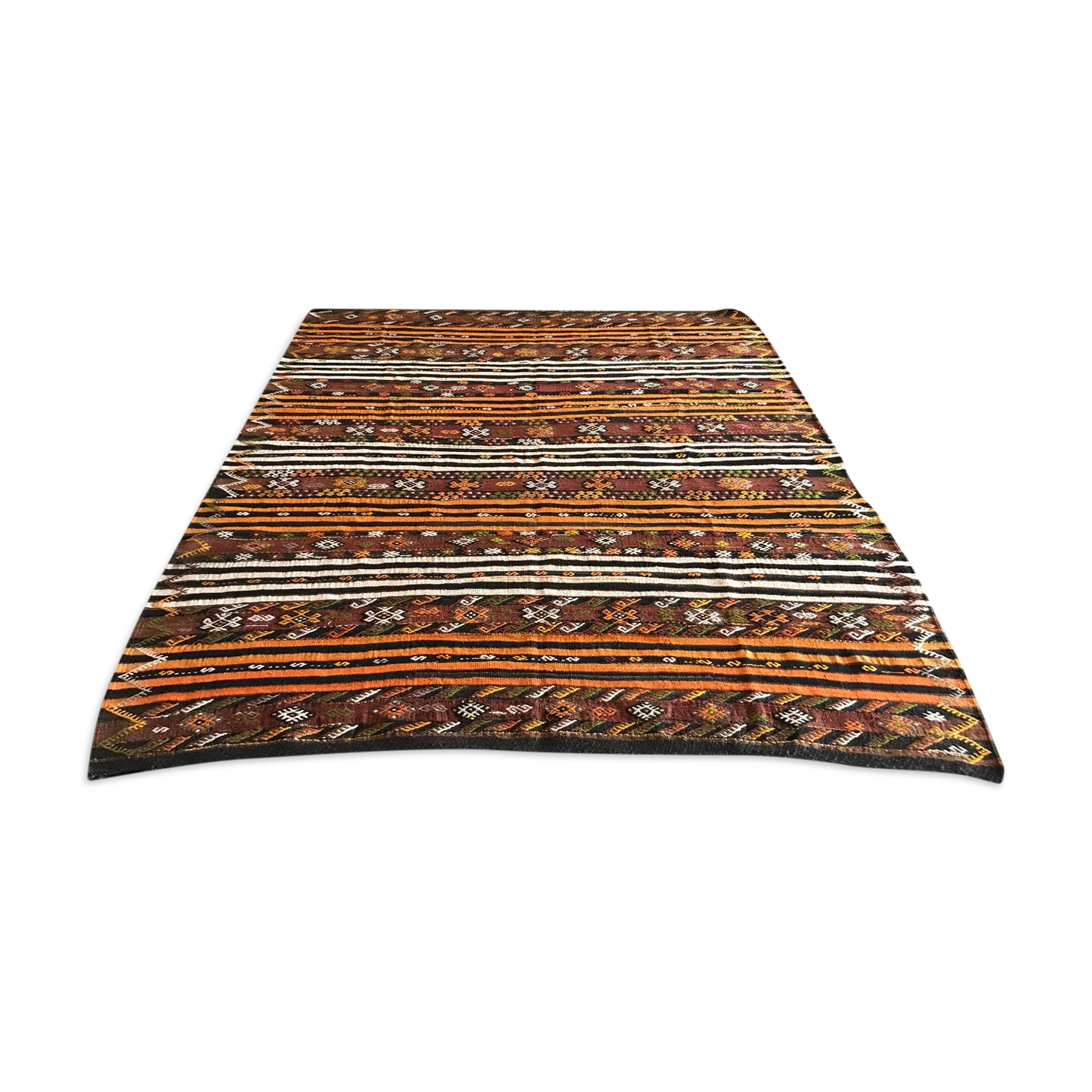 Handmade oushak kilim rug 300 x 210 cm