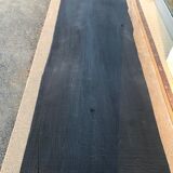 Table basse bois brûlé