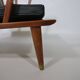 Leather Lounge Armchair Set – Teak, 1960s Mid-Century Vintage
