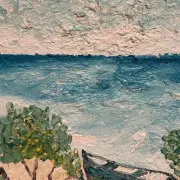 Original Swedish Oil on Panel - "Landskrona" by Stig Allan - Signed - Vintage and Framed - 60 × 50 cm (23.6" × 19.7")