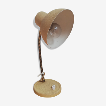 Desk lamp in vintage articulated beige metal 70