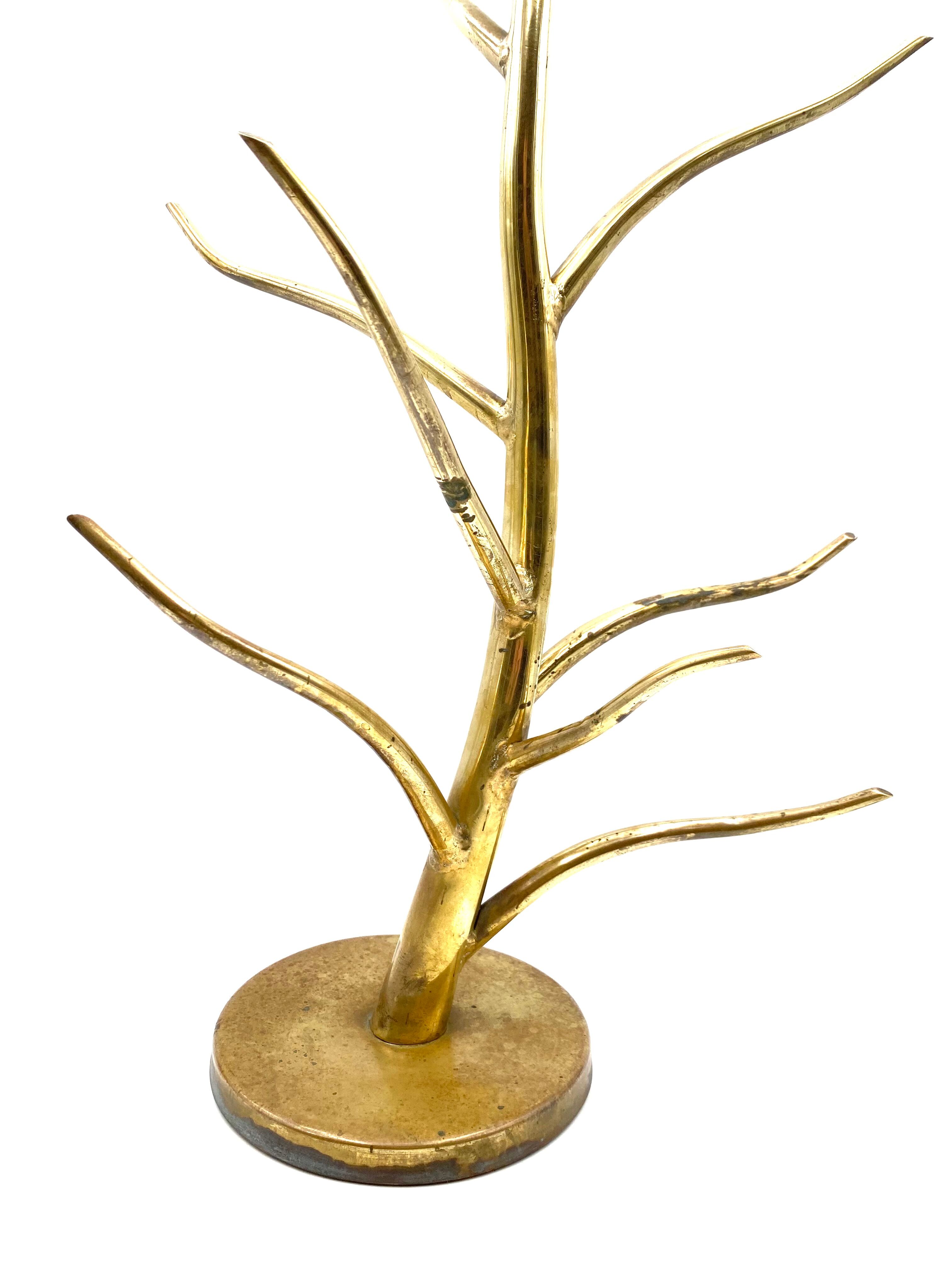 Mid-century Brass plant-shaped stand, Italy 1970s