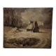 Oil painting on canvas Winter Landscape By Pie Schmitz (1904-1972)