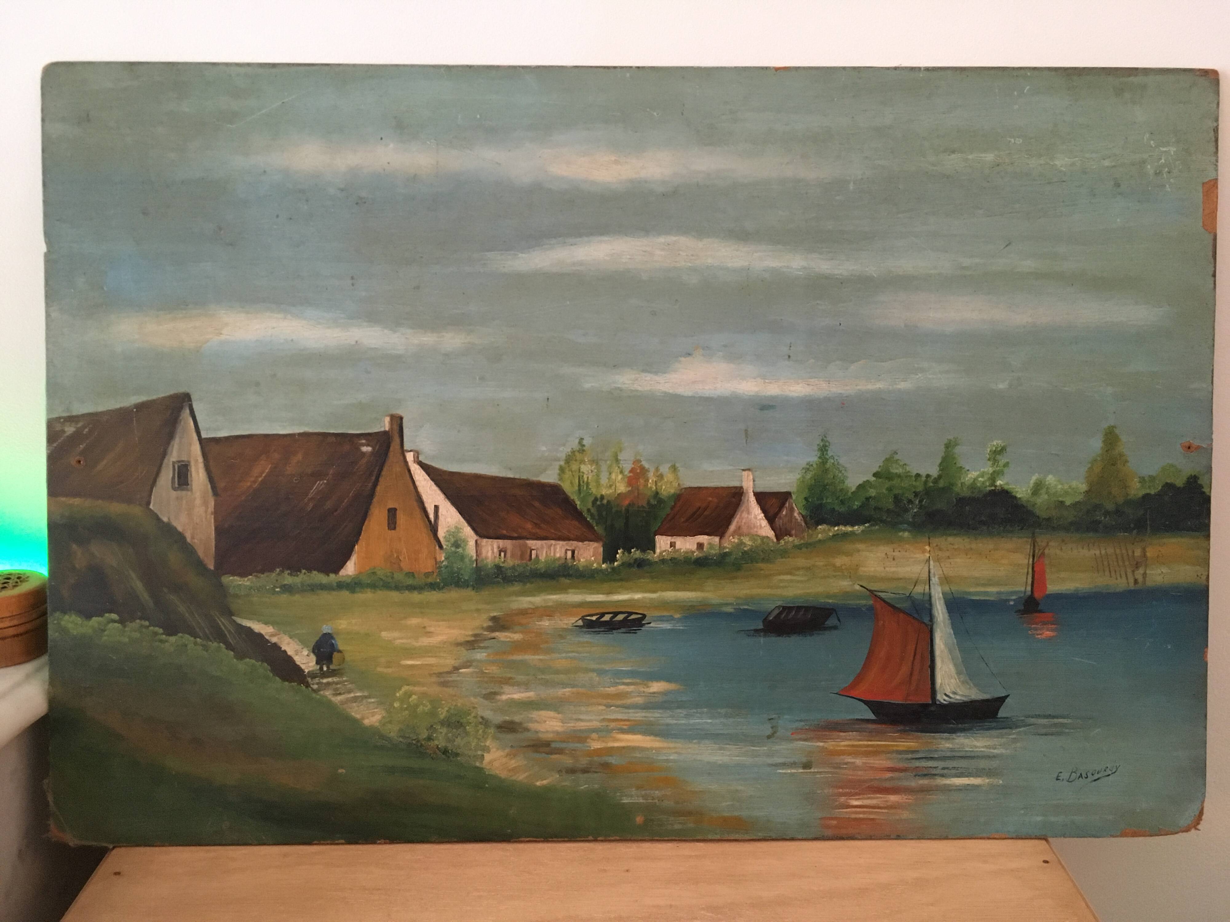 Tableau Paysage marine.
