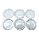 6 portes carafes à huile Baccarat 1916