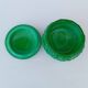 Bohemian handmade malachite glass candy dish or jewelry box.