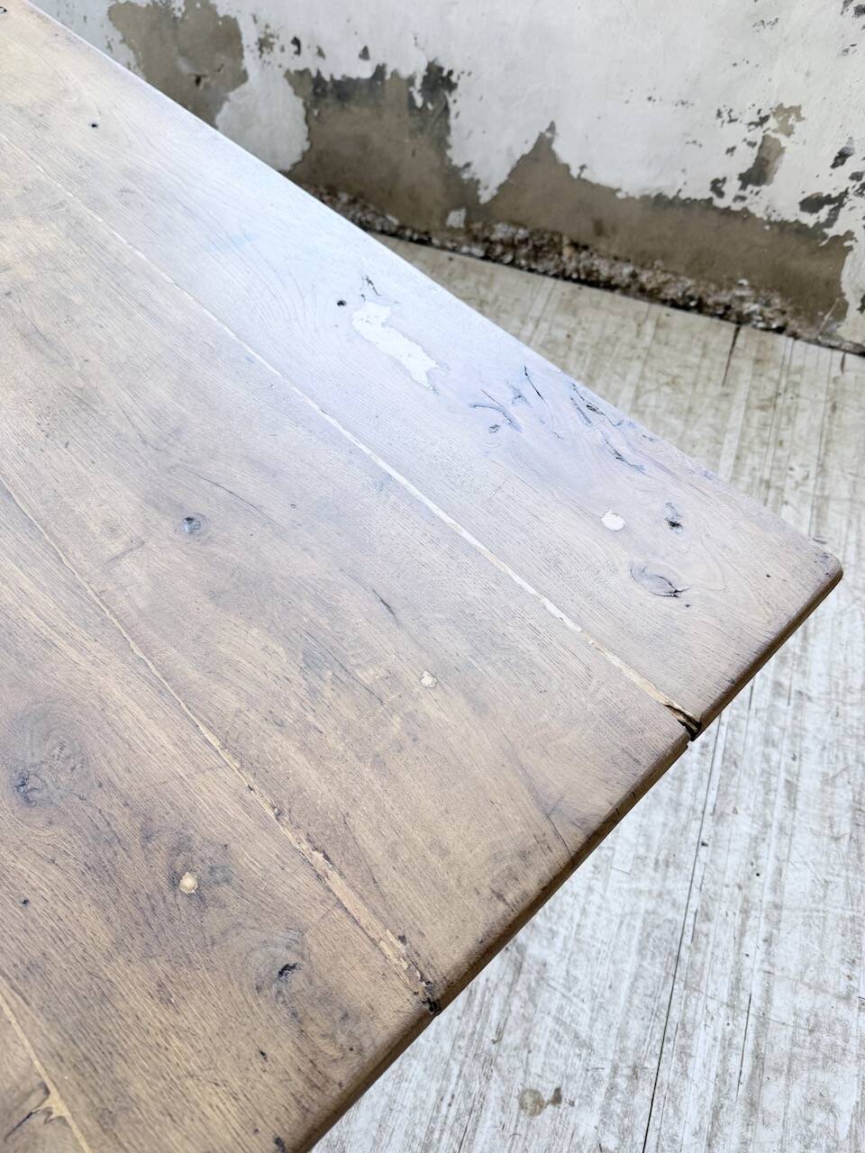 Oak farmhouse table 1950 212cm