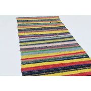 1970s Vintage Turkish Oushak Handmade Wool Cotton Yellow Runner Rug 65x318