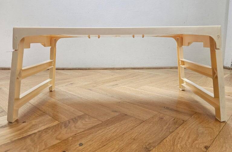 Midcentury Folding Bed Breakfast Table Tray Dansol, Canada, 1970s