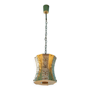 suspension verre et laiton