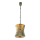Suspension verre et laiton vintage, lustre vintage