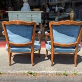 Pair of Louis XV cabriolet armchairs