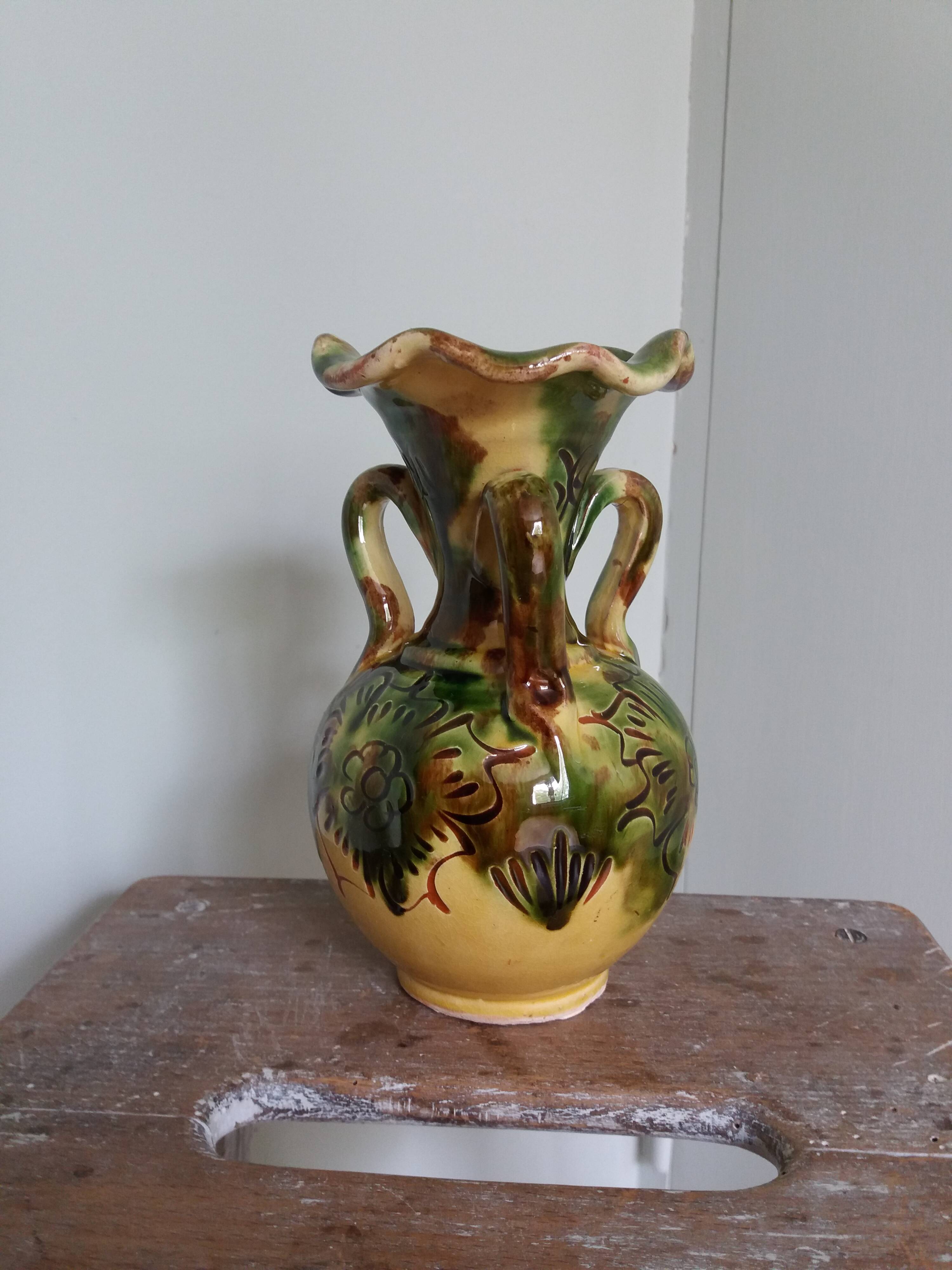 Safi Morocco ceramic vase
