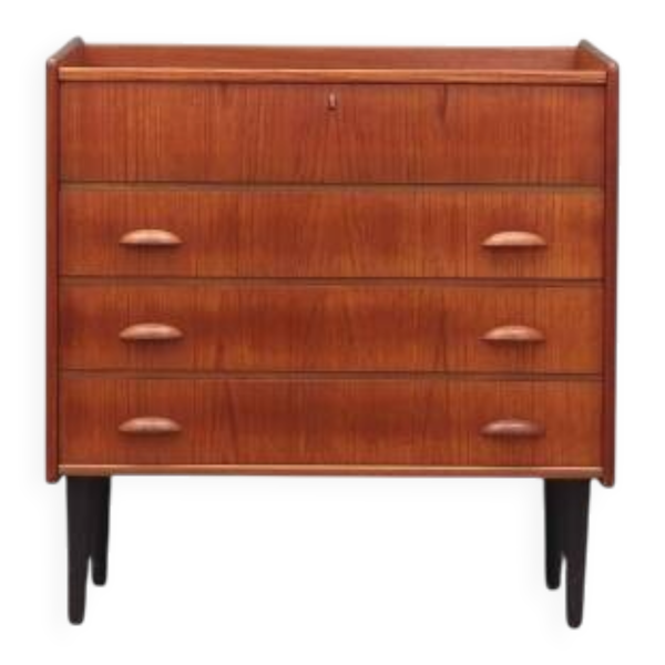 Coiffeuse en teck, design scandinave, années 1960, fabriquée par SW Finland.