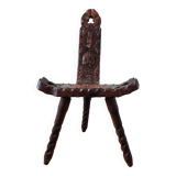 Brutalist tripod chair