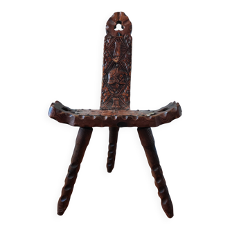 Brutalist tripod chair