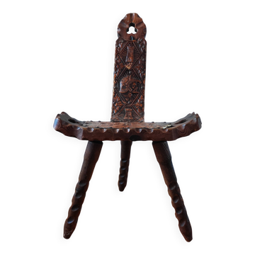 Brutalist tripod chair
