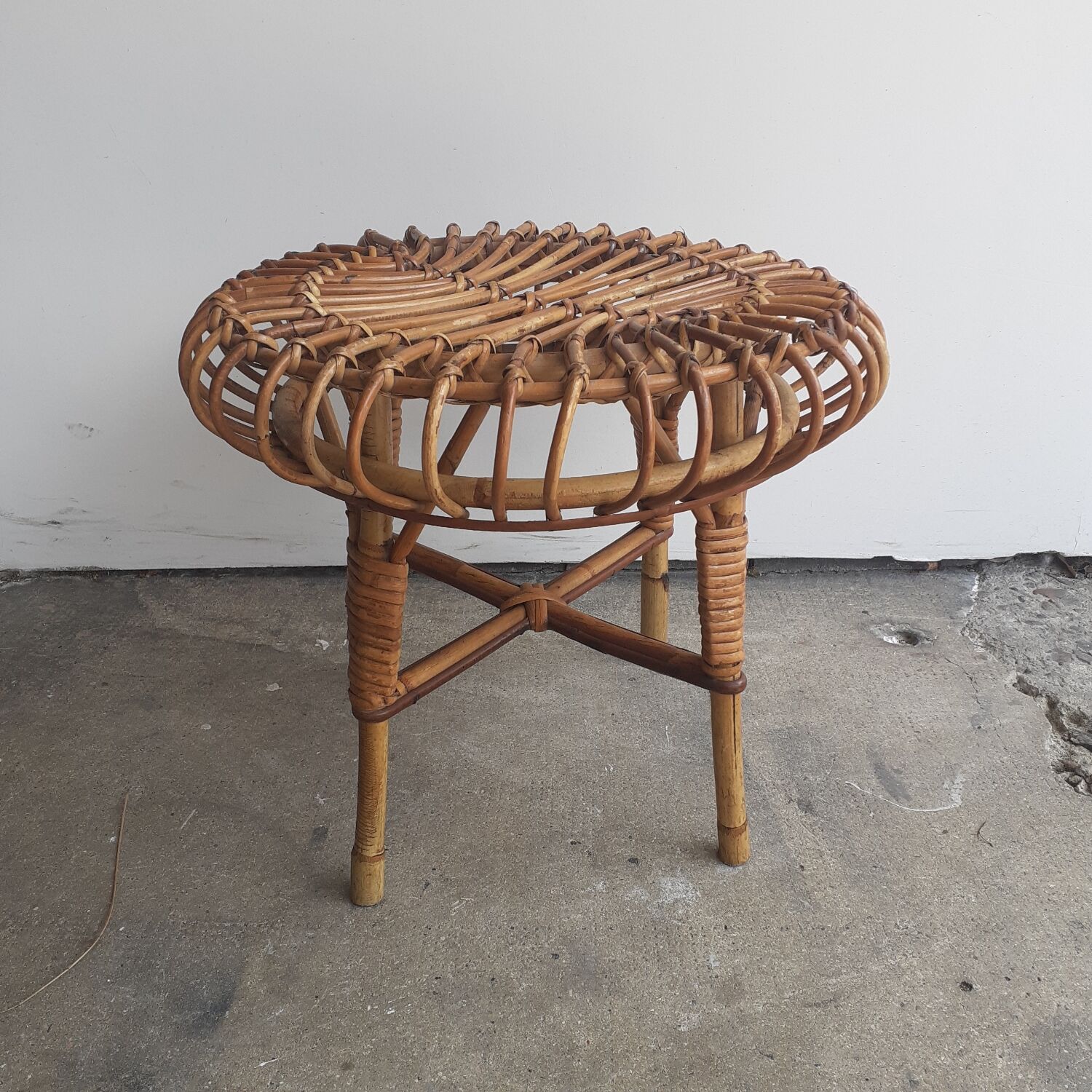 Rattan stool