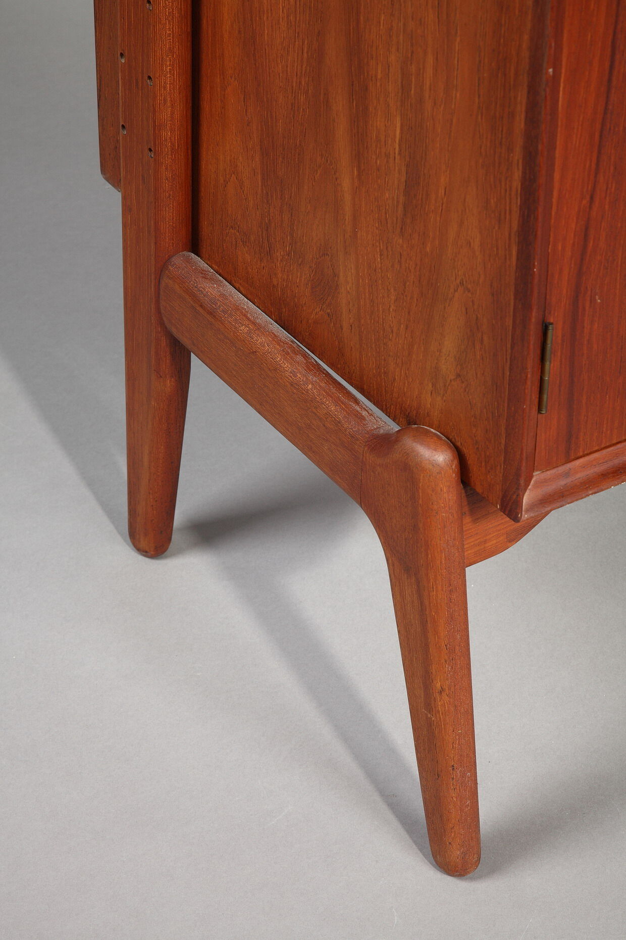 Modular bookcase coffered teak, Danish labour